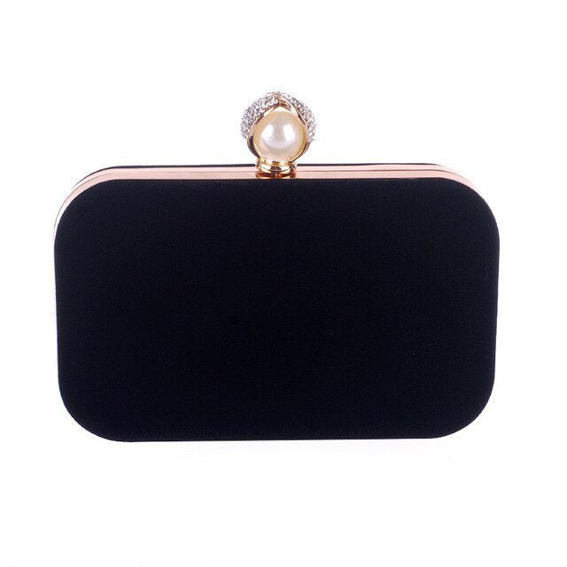 Pearl Clasp Evening Bag for Formal Party