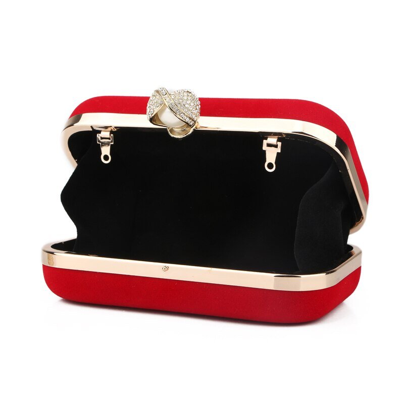 Pearl Clasp Evening Bag for Formal Party