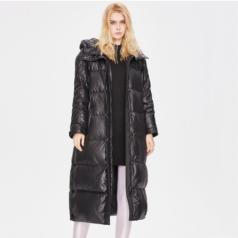 Puffer Quilted Long Coat Womens