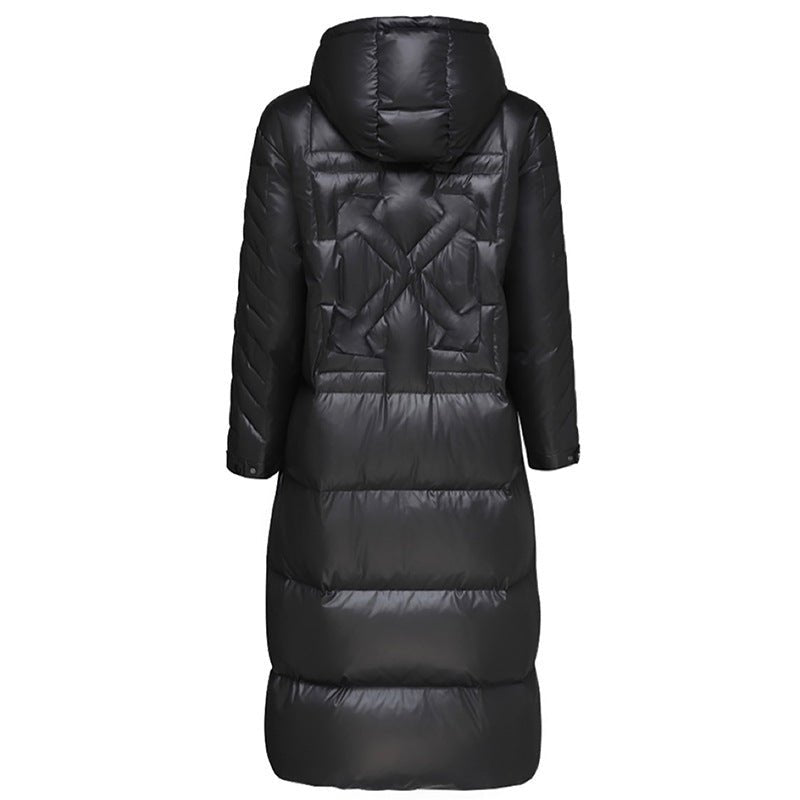 Puffer Quilted Long Coat Womens