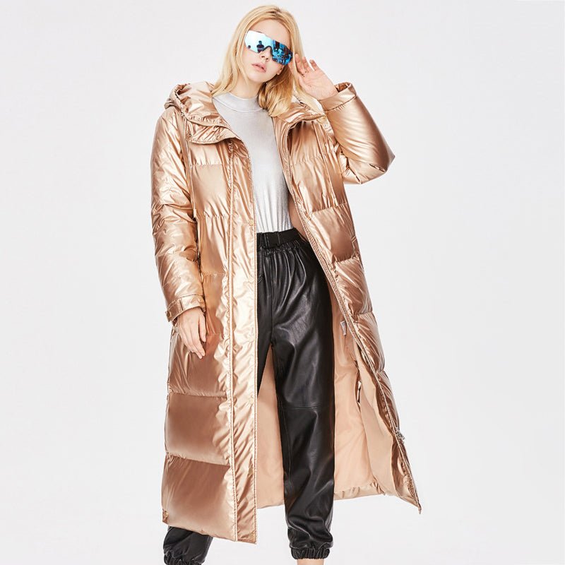 Puffer Quilted Long Coat Womens