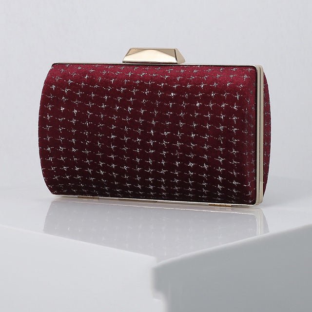 Retro Velvet Evening Bag Women's Party Clutch Purse