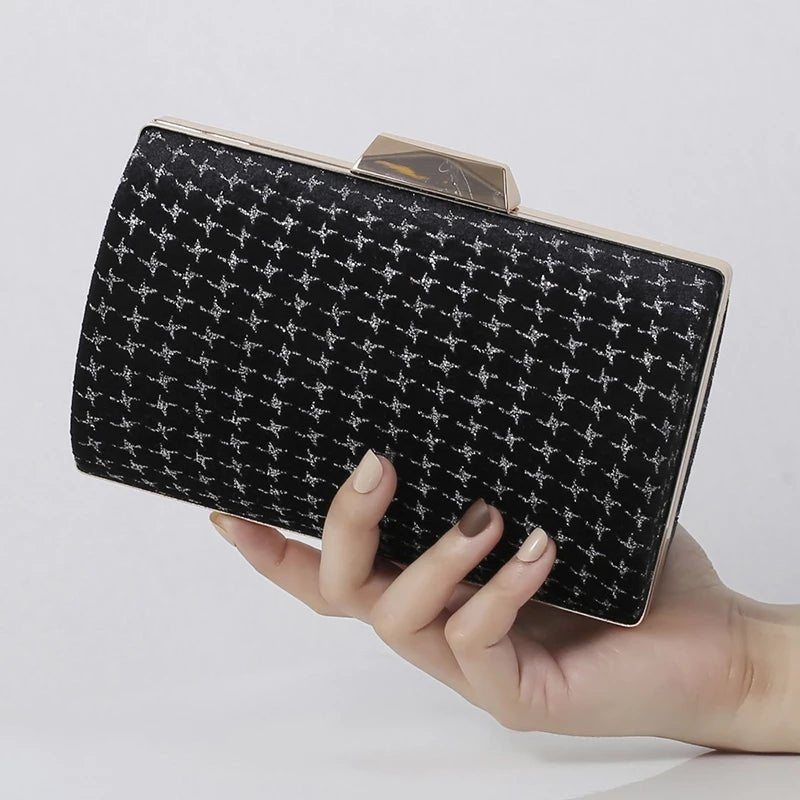 Retro Velvet Evening Bag Women's Party Clutch Purse