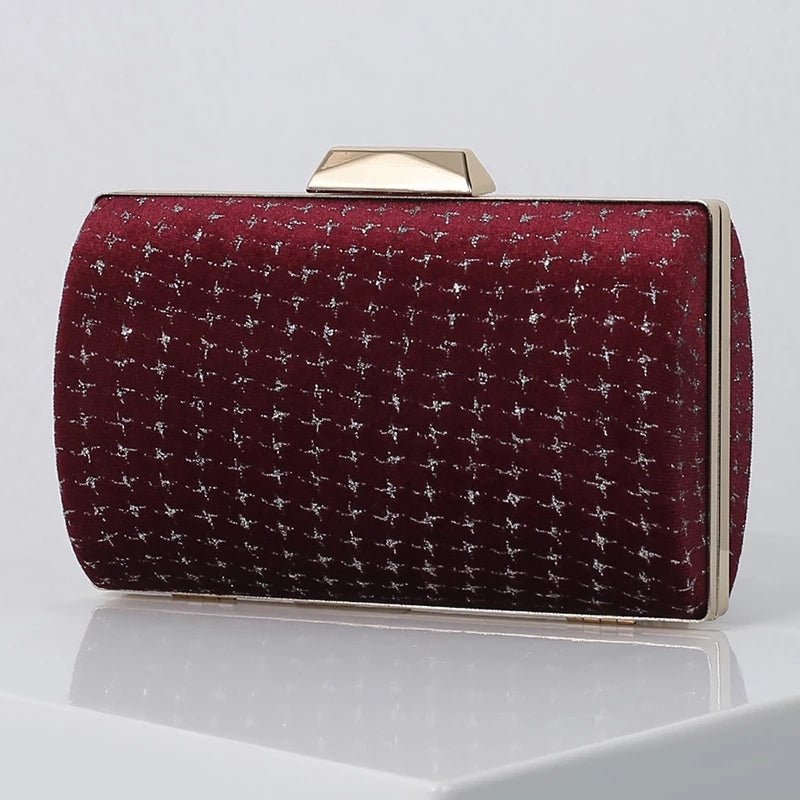 Retro Velvet Evening Bag Women's Party Clutch Purse