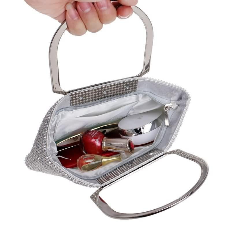 Rhinestone Evening Bags Gold Silver Clutches