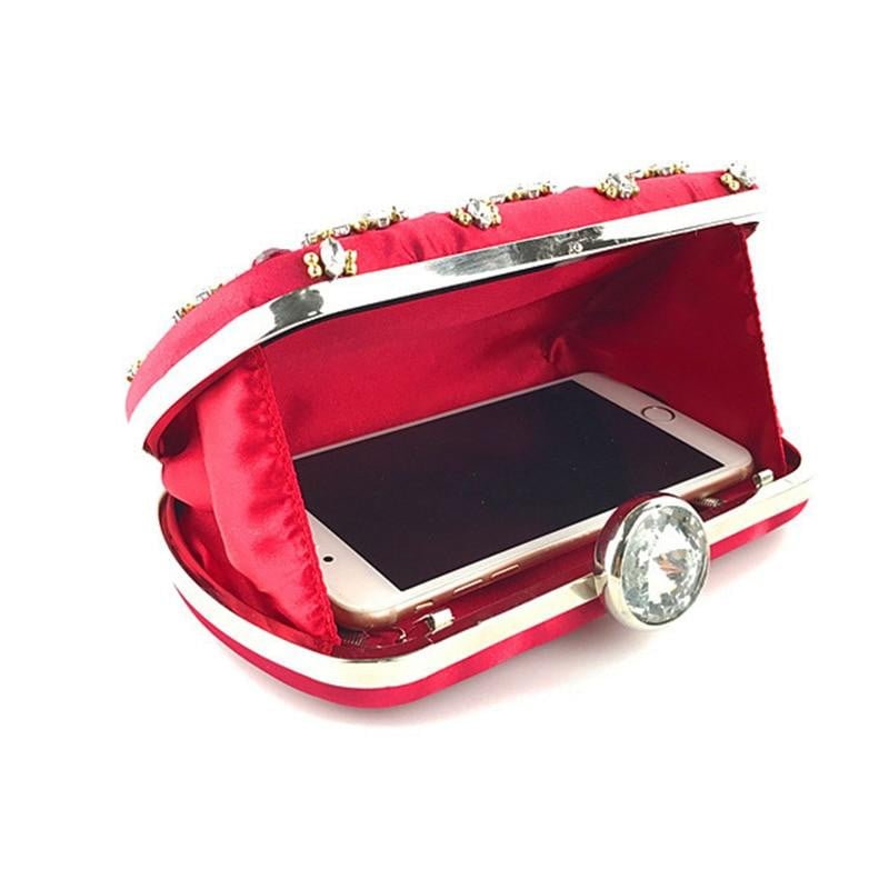 Rhinestone Evening Bags Luxury Beaded Wedding Clutches