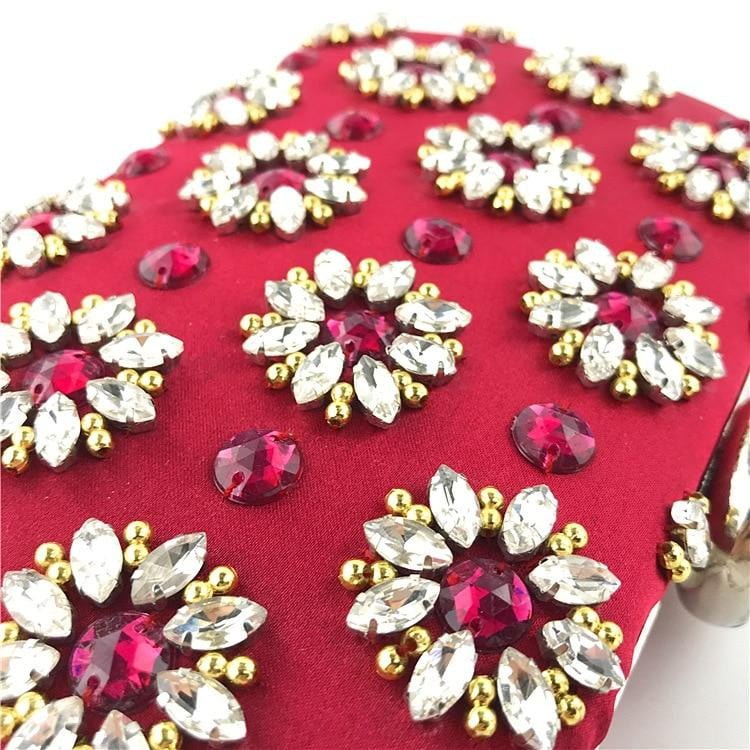 Rhinestone Evening Bags Luxury Beaded Wedding Clutches