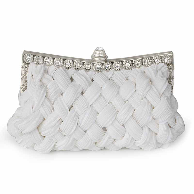 Rhinestone Hand-woven Evening Bag
