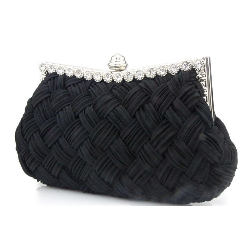 Rhinestone Hand-woven Evening Bag