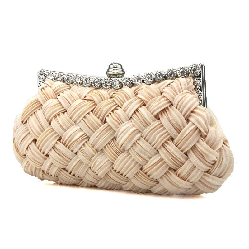 Rhinestone Hand-woven Evening Bag