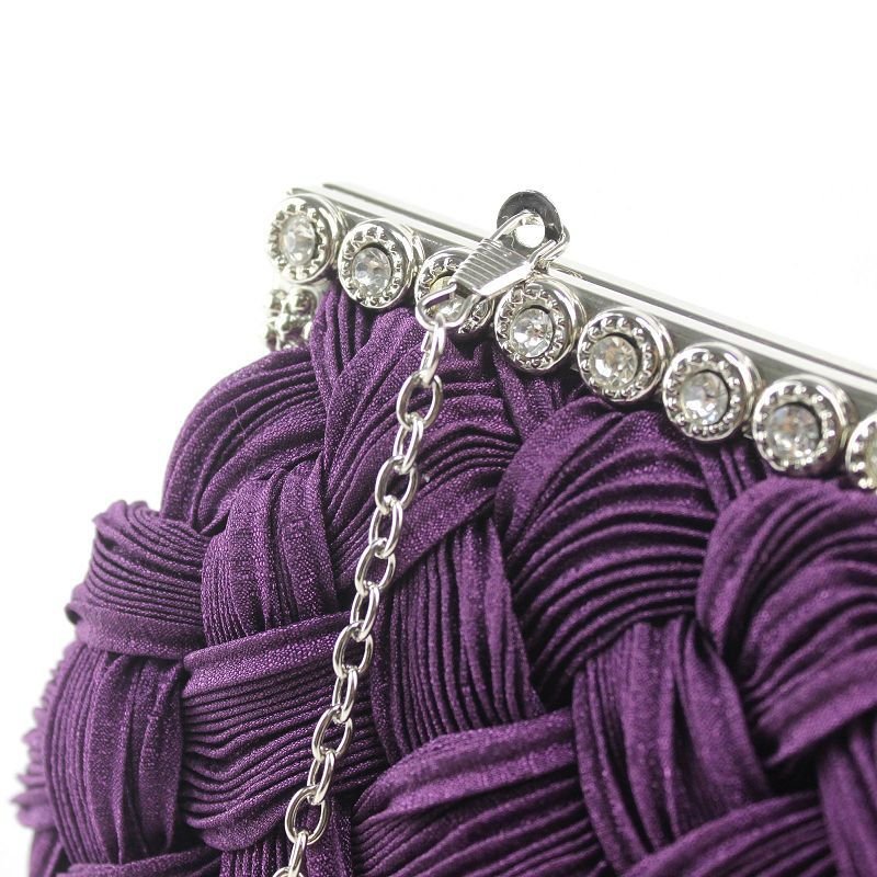 Rhinestone Hand-woven Evening Bag