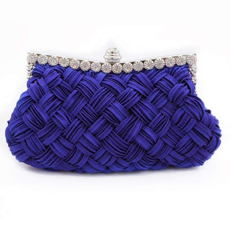Rhinestone Hand-woven Evening Bag