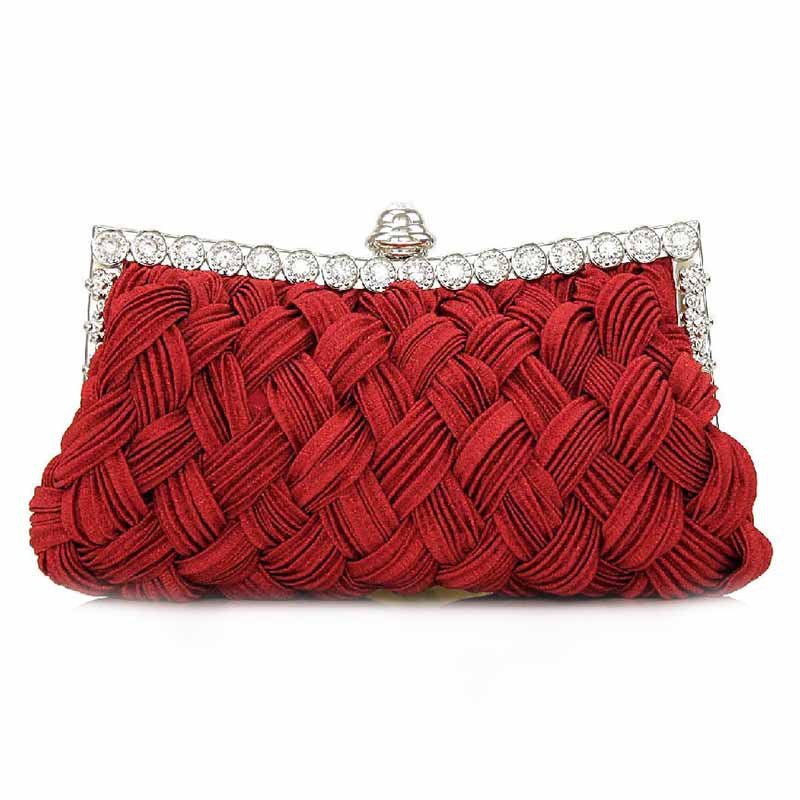 Rhinestone Hand-woven Evening Bag