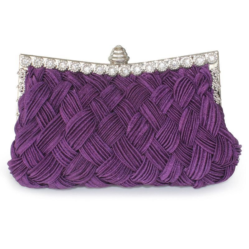Rhinestone Hand-woven Evening Bag