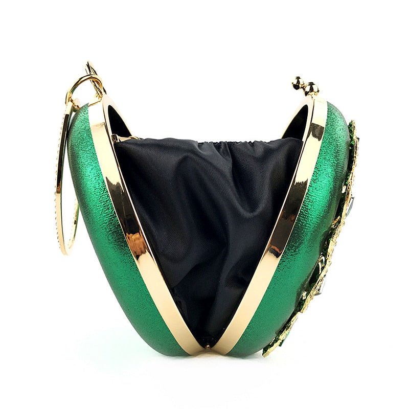 Round Evening Bag Diamond Clutch