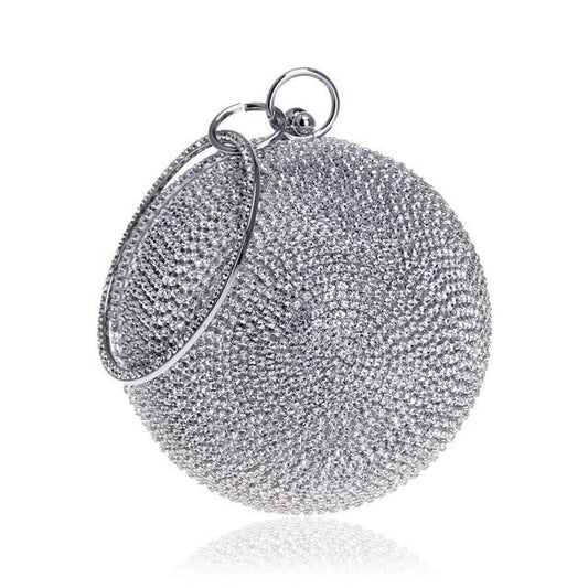 Round Evening Clutches Lady Handbags