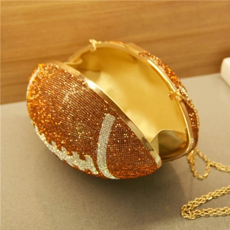 Round Handbags Evening Clutch Purse Diamond Shoulder Bag For Women