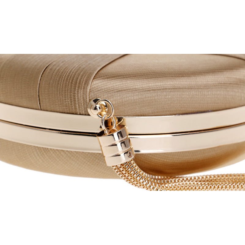 Round Women Stripe Weaving Evening Bags