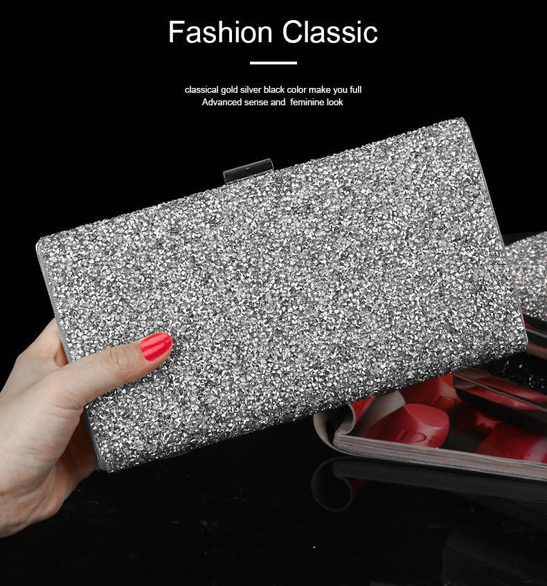 Sequin Evening Bag Female Diamond Clutch