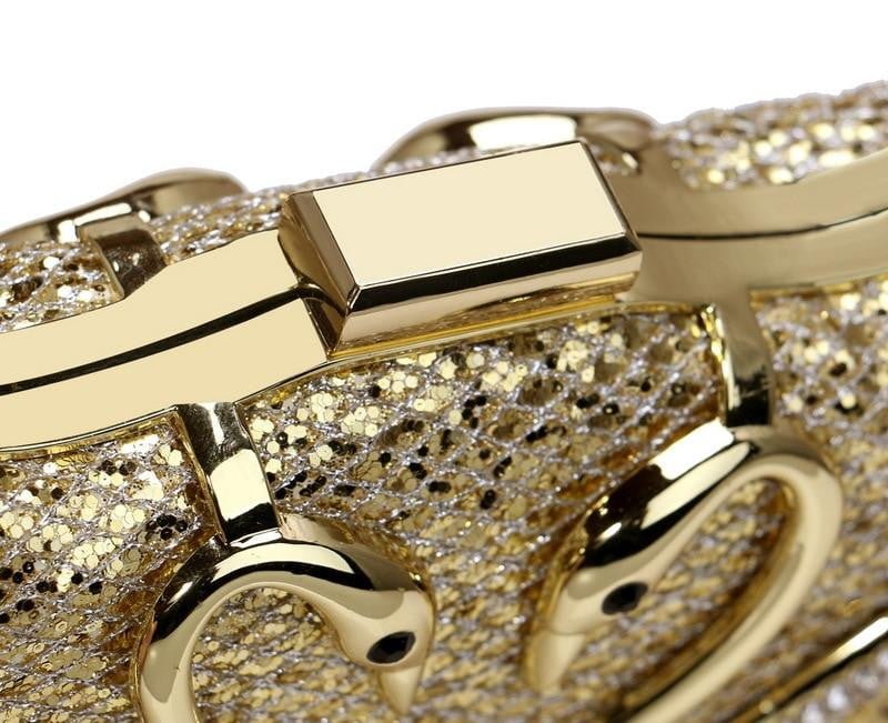Sequin Evening Bags Elegant Swan Diamonds Clutch