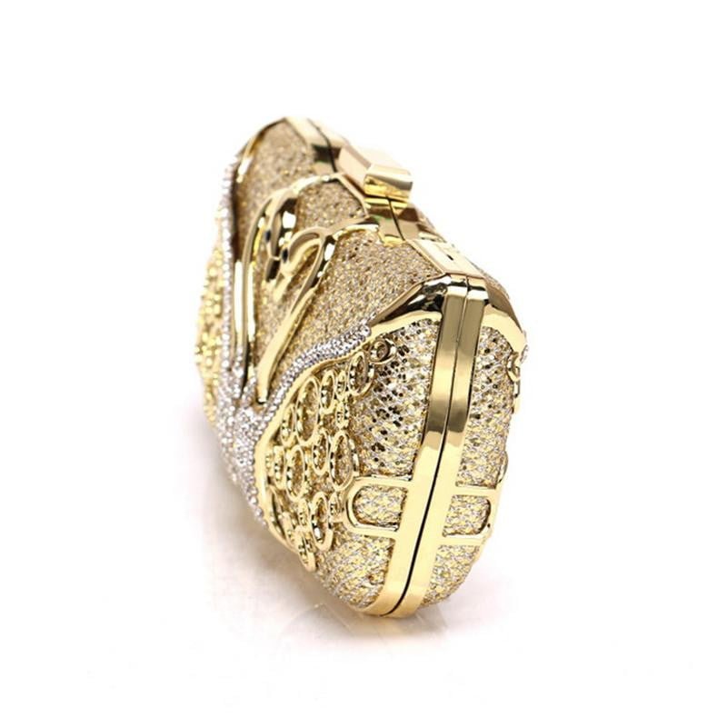 Sequin Evening Bags Elegant Swan Diamonds Clutch