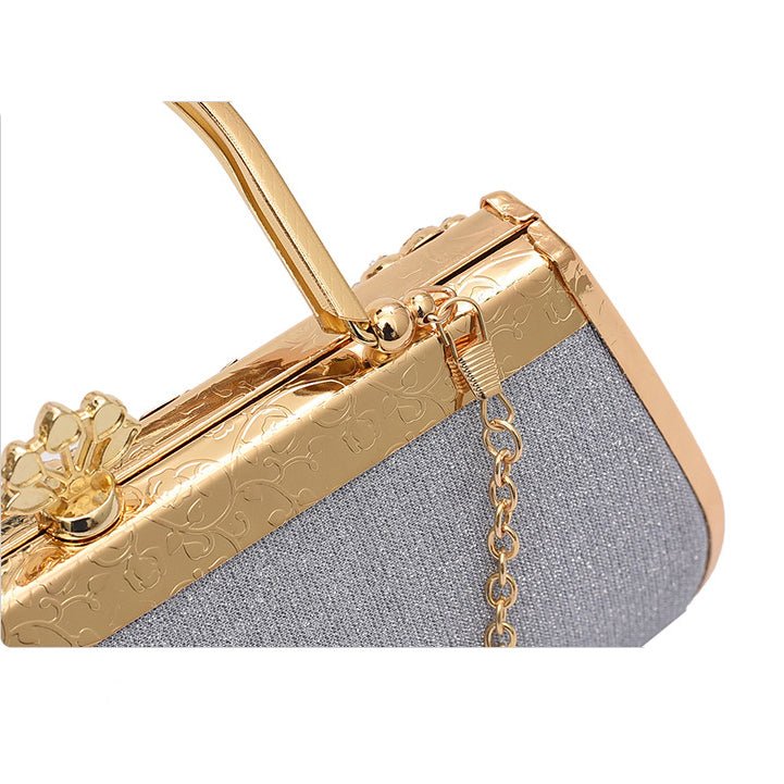 Sequined Banquet Evening Bag with Handle