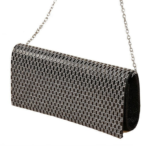 Shiny Rhinestone Hand Party Clutch Bag