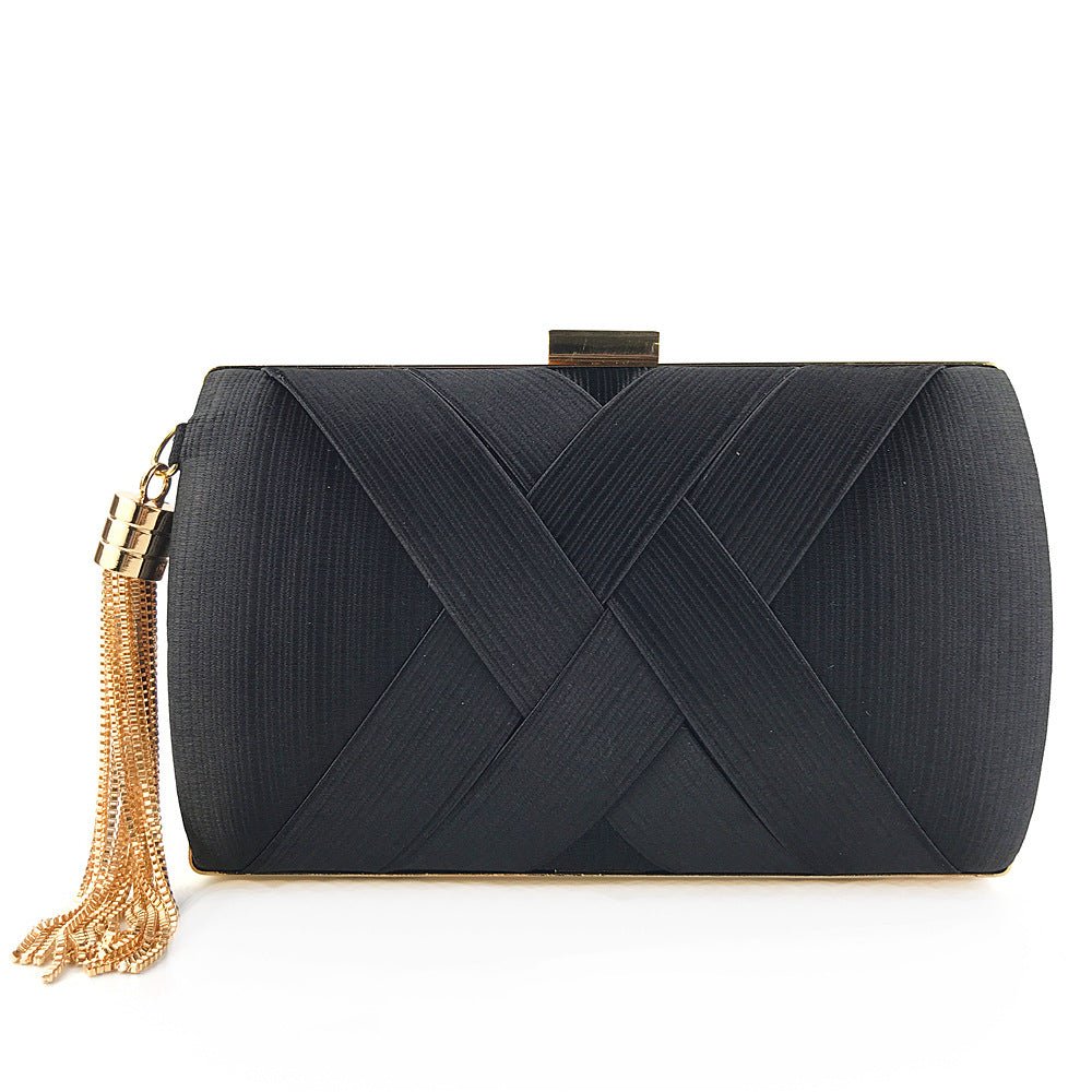 Silk Evening Bag Shinny Clutch