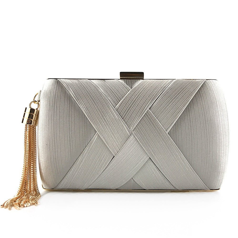 Silk Evening Bag Shinny Clutch