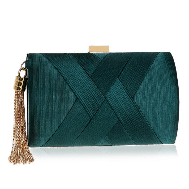 Silk Evening Bag Shinny Clutch