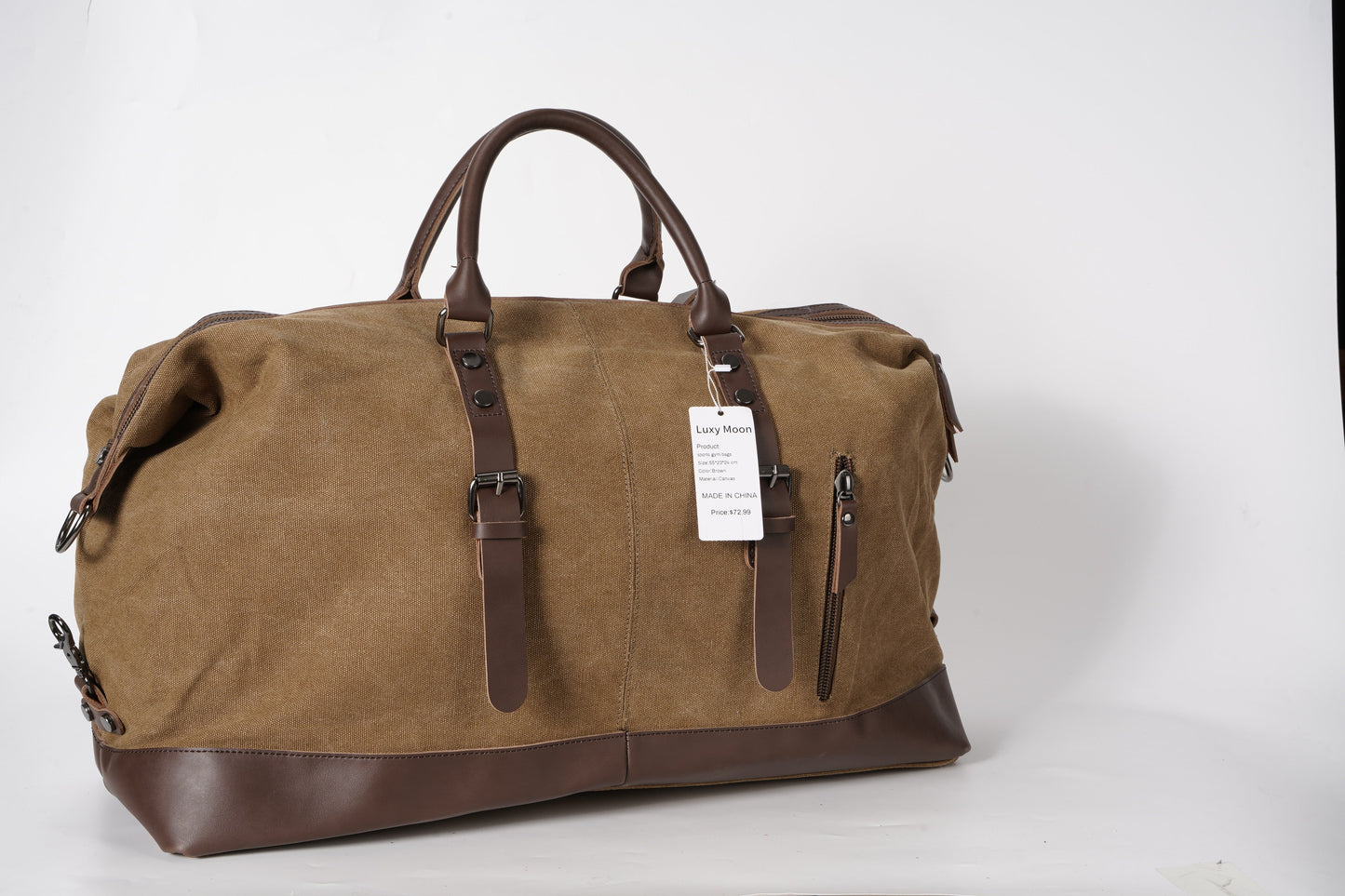 Sports Gym Bags for Men Women Small Travel Duffle Bag with Wet Pocket & Shoes Compartment Overnight Weekender Duffel Bag Sports Gym Tote bag Man 45L,Brown