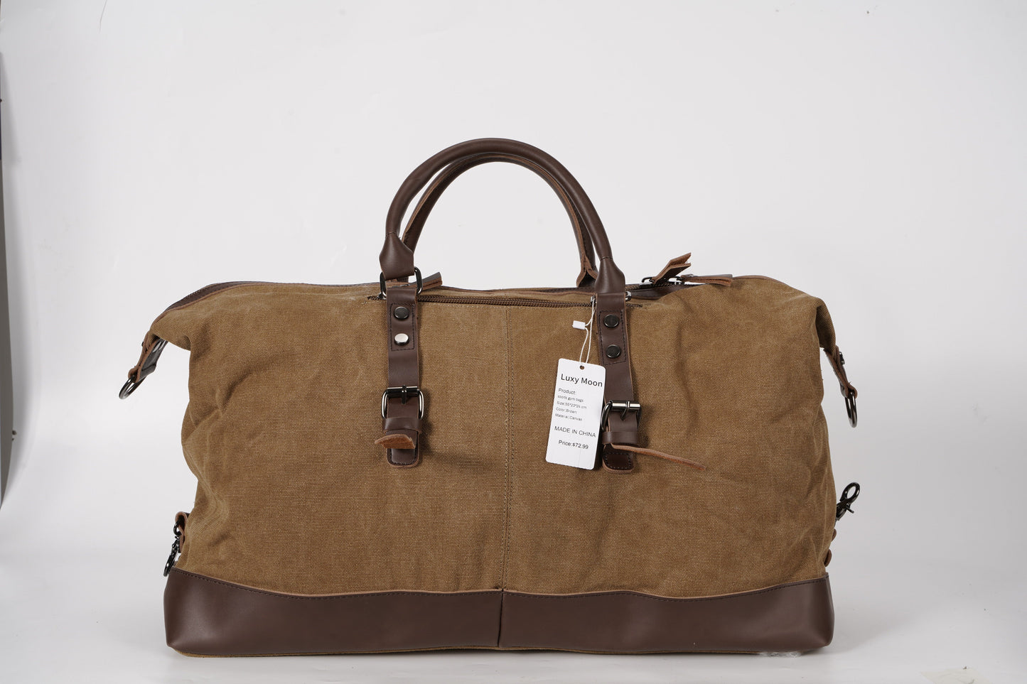 Sports Gym Bags for Men Women Small Travel Duffle Bag with Wet Pocket & Shoes Compartment Overnight Weekender Duffel Bag Sports Gym Tote bag Man 45L,Brown