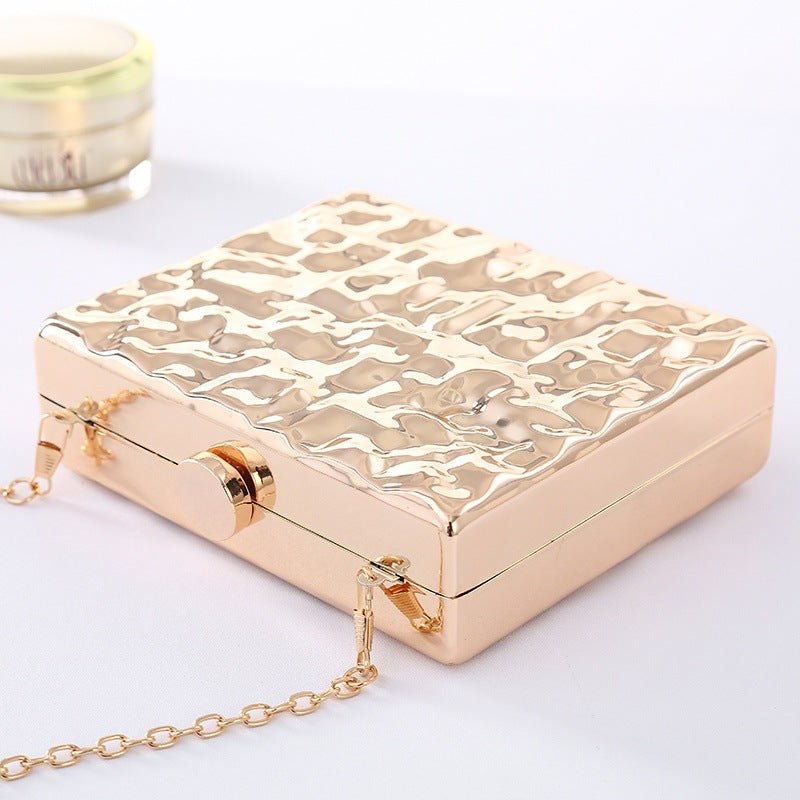 Square Corrugated Acrylic Clutch Bag