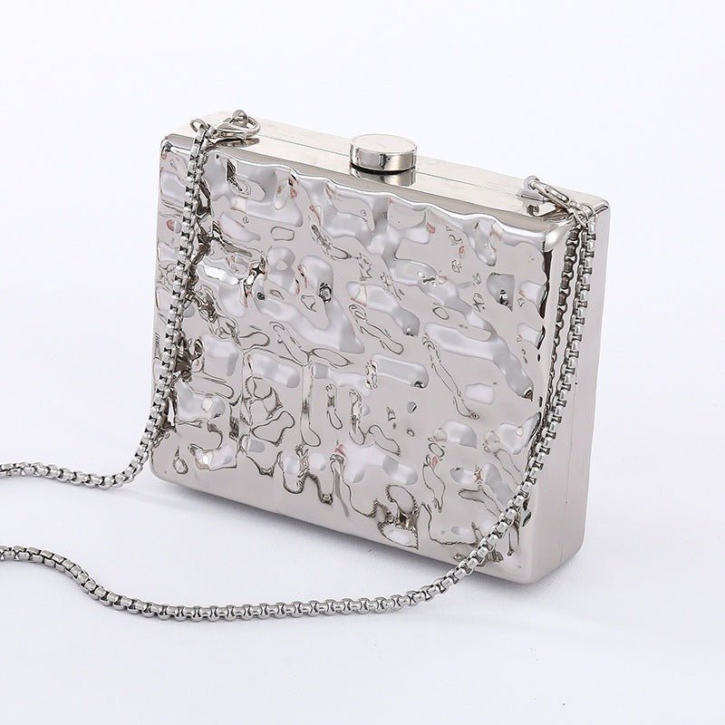 Square Corrugated Acrylic Clutch Bag