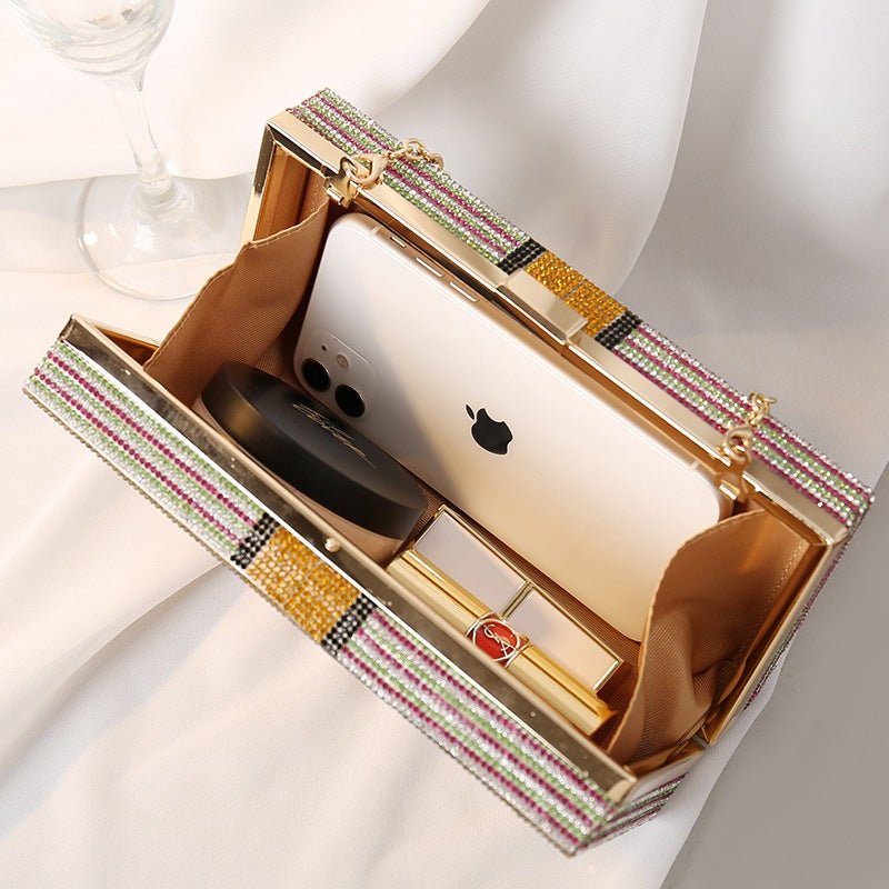 Stack of Cash Clutch Purses Women Crystal Evening Bags