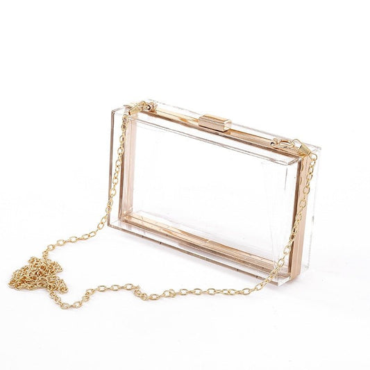 Summer Beach Acrylic Party Clutch Bag