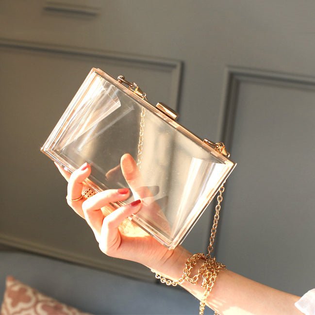 Summer Beach Acrylic Party Clutch Bag