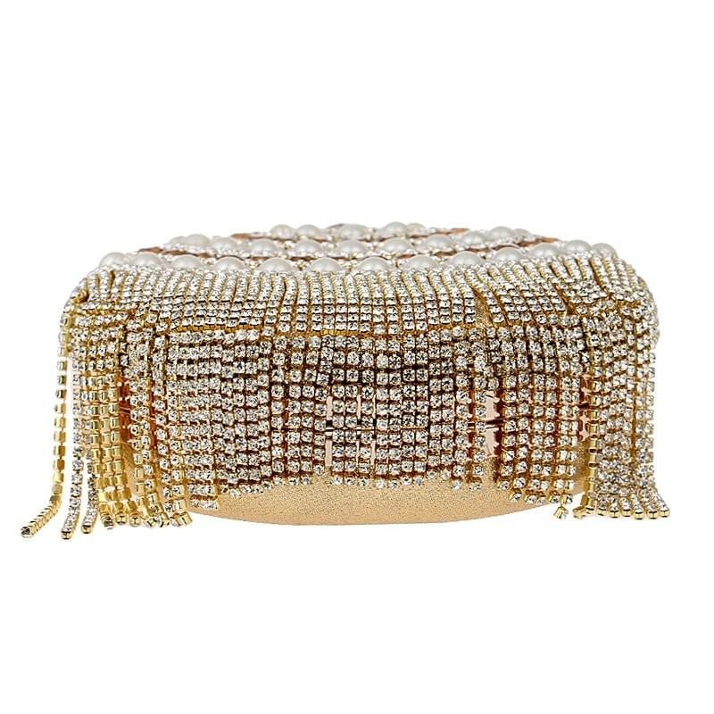 Tassel Evening Bags Diamond Beaded Wedding Clutches