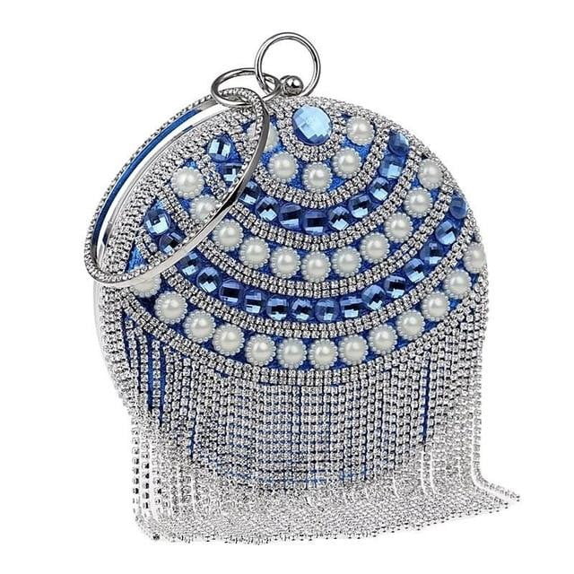Tassel Evening Bags Diamond Beaded Wedding Clutches