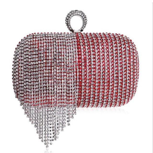 Tassel Evening Clutches Crystal Party Handbags