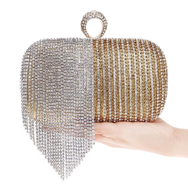 Tassel Evening Clutches Crystal Party Handbags
