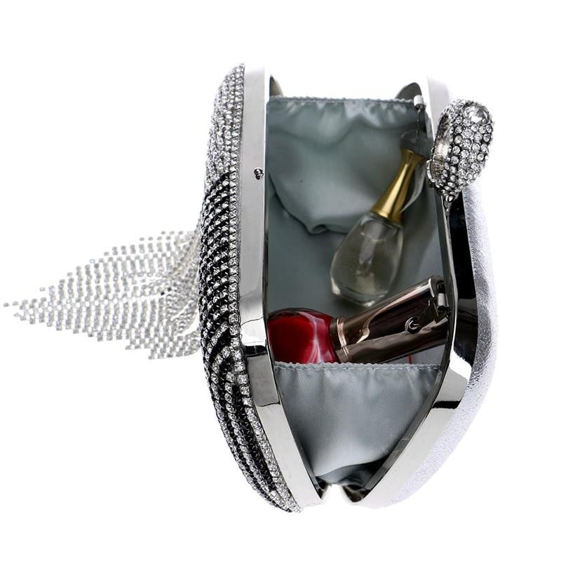 Tassel Evening Clutches Crystal Party Handbags