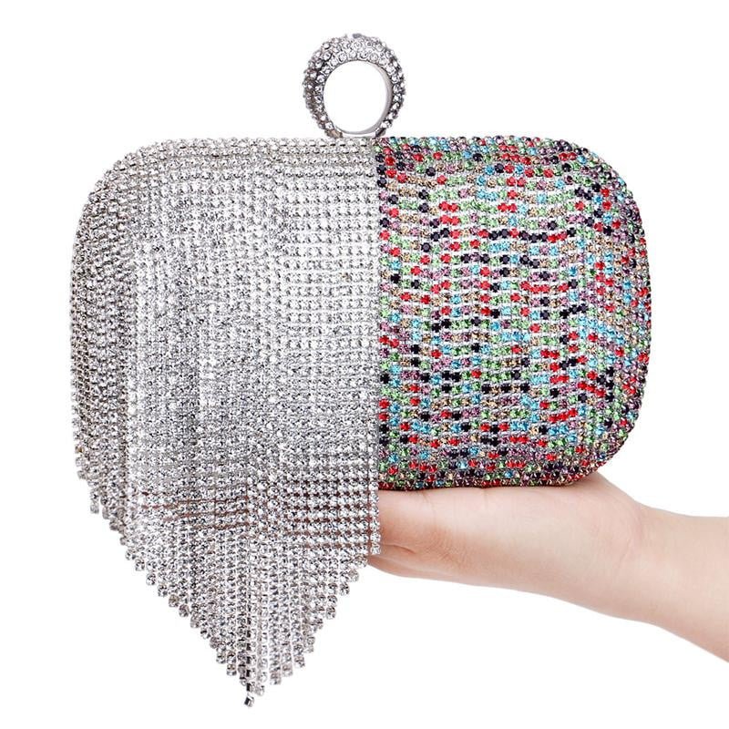 Tassel Evening Clutches Crystal Party Handbags