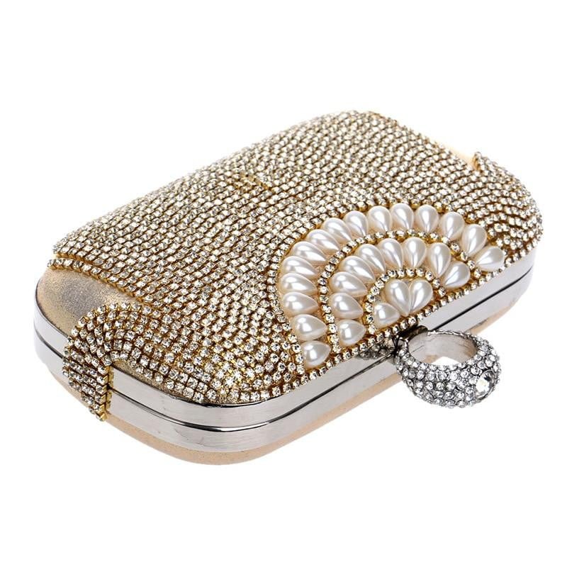 Tassel Evening Clutches Rings Diamonds Pearl Handbags