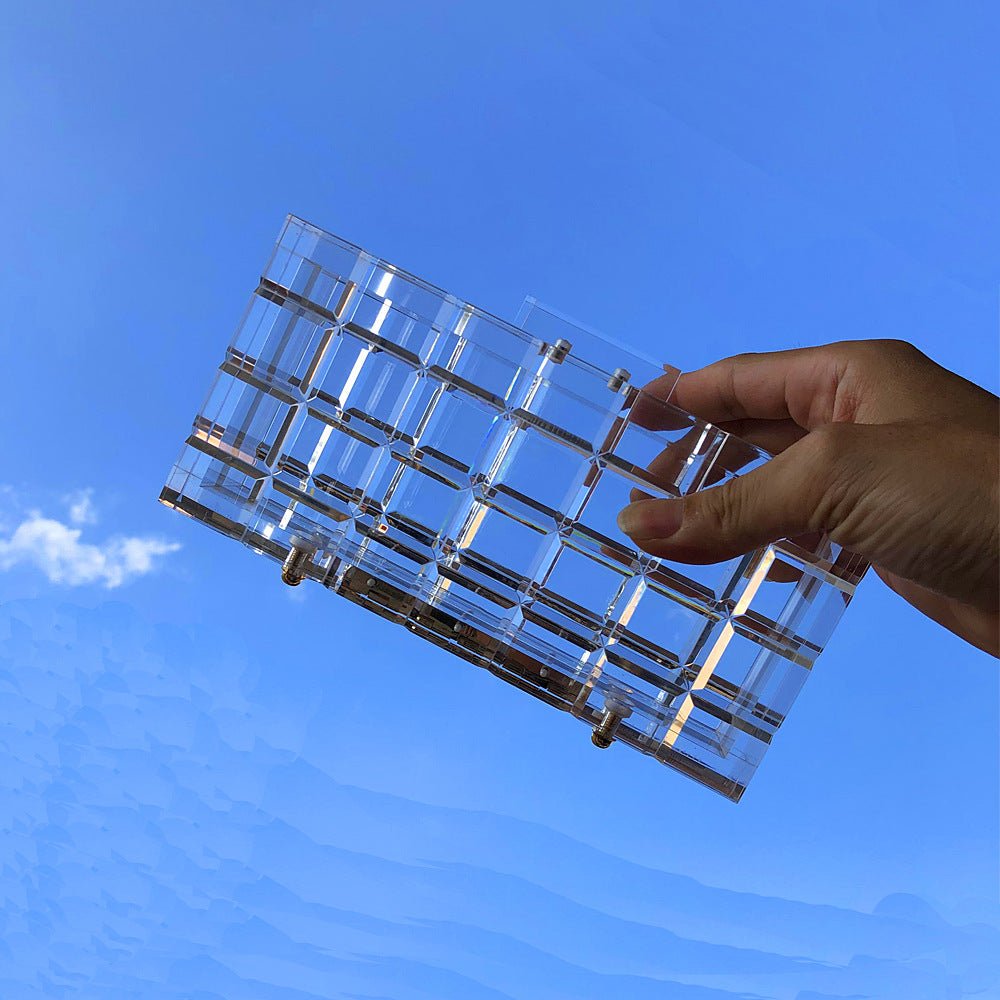 Transparent Clear Acrylic Box Handbag For Women Party Shoulder Bag