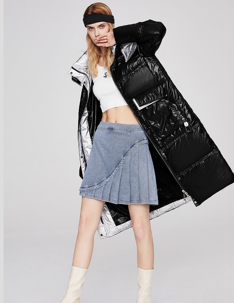 Waterproof Long Warm Puffer Jacket Womens