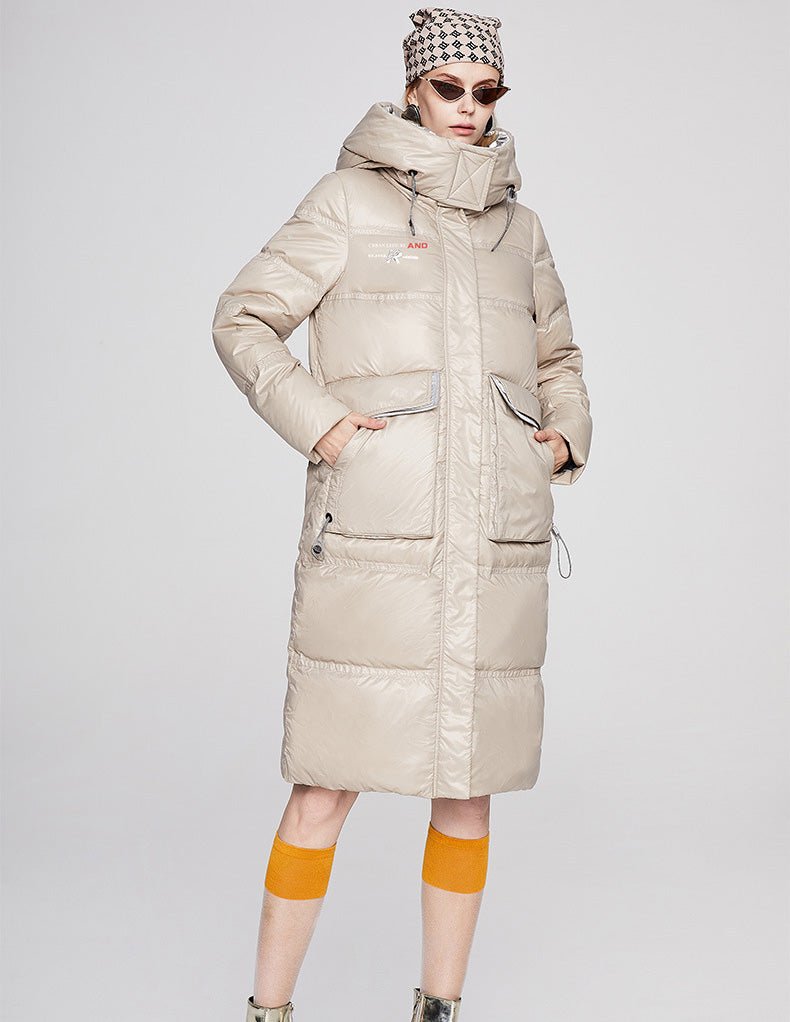 Waterproof Long Warm Puffer Jacket Womens