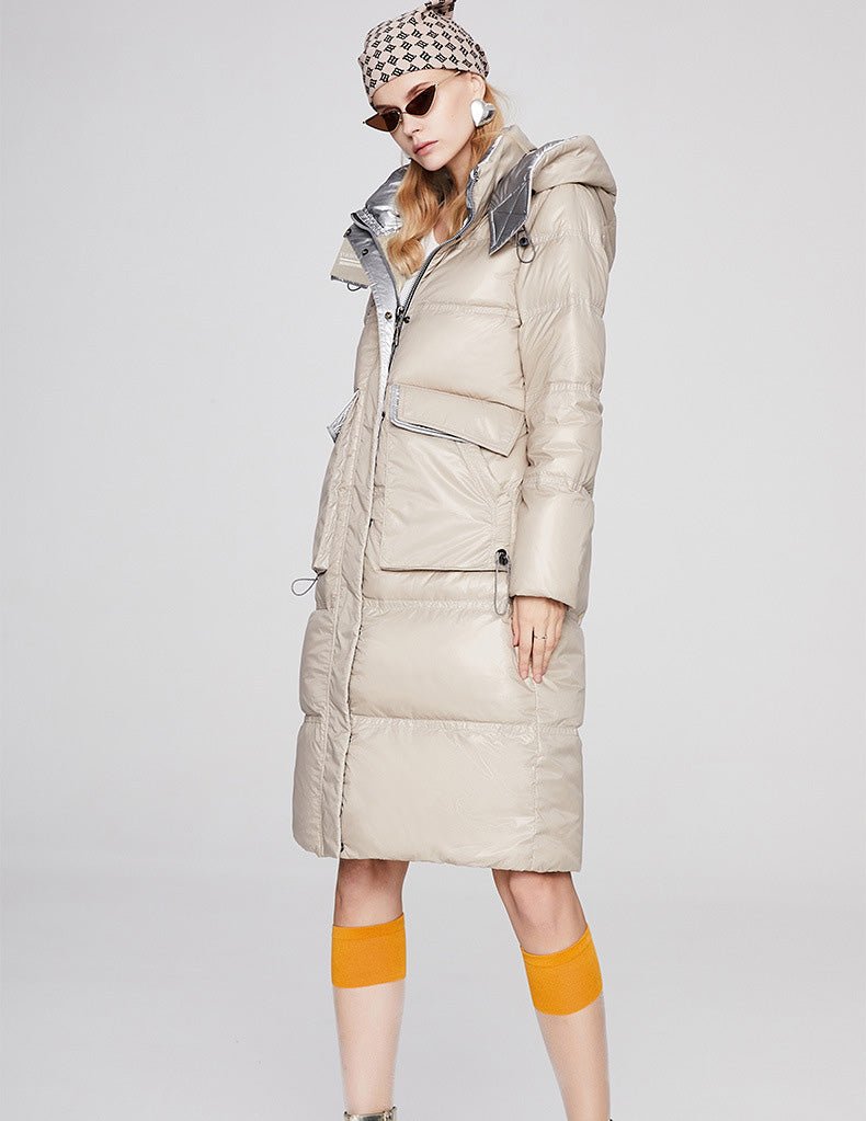 Waterproof Long Warm Puffer Jacket Womens