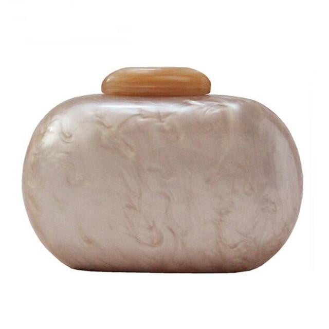 Wedding Evening Bag Oval Vintage Party Clutch
