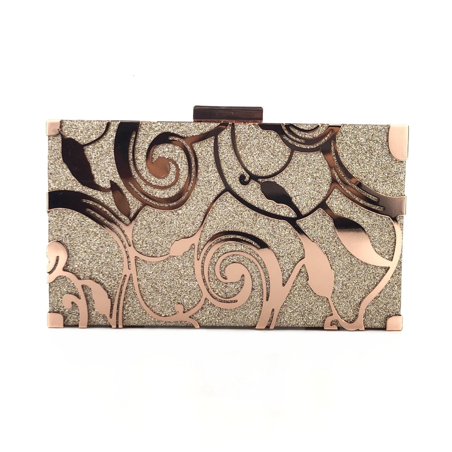 Wedding Party Shoulder Bags Metal Hollow Minaudiere Clutch